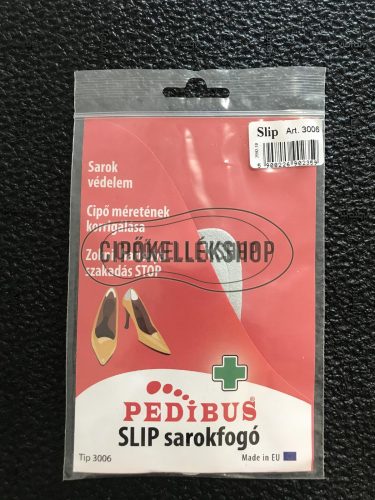 Pedibus slip sarokfogó velúr bőrből, öntapadós, sarokvédő kemény cipőkhez.