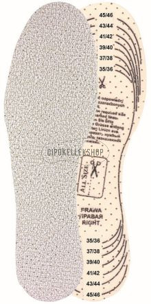 Pamut-frottír és latex hab talpbetét – mosható, nedvszívó, méretre vágható kialakítással a kényelmes mindennapokhoz