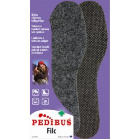 Pedibus Filc talpbetét vastag, hőszigetelő filcből, csúszásgátló alsó réteggel téli cipőkhöz