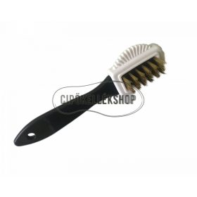 Kombinált velúr kefe műszőr, fém és gumikefével, sárkaparóval