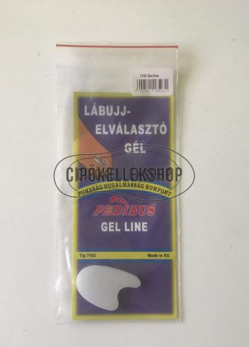 Pedibus Gel Line keskeny lábujjelválasztó gél, puha anyag a lábujjak közötti fájdalom és gyulladás enyhítésére