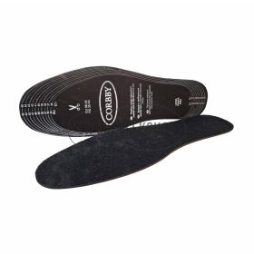 Frotte Black Cut méretre vágható fekete frottír talpbetét aktív szénnel