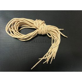 Vastag, gömbölyű bézs pamut cipőfűző több méretben (60–140 cm)