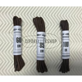 Viaszolt vékony sötétbarna cipőfűző – több méretben (60–120 cm)