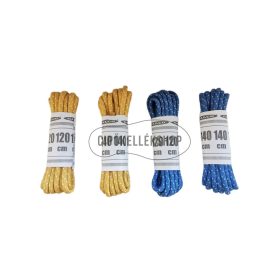 3 mm-es túracipőfűző – mustársárga, kék, barna és fekete színben, túracipőkhöz és bakancsokhoz, 120 és 140 cm hosszúságban