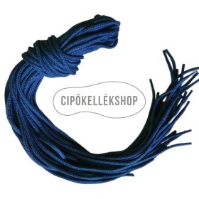 Kék vastag gömbölyű pamut cipőfűző különböző hosszúságban – 85, 100, 120, 140 cm