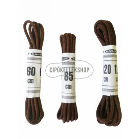 Barna vékony gömbölyű pamut cipőfűző különböző hosszúságokban