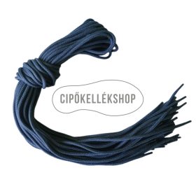 Vastag gömbölyű szürke pamut cipőfűző különböző hosszúságban (85–140 cm)