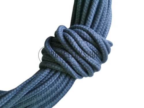 Vastag gömbölyű szürke pamut cipőfűző különböző hosszúságban (85–140 cm)