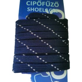 Prémium fényvisszaverős sötétkék cipőfűző – 120 és 140cm, sportcipőhöz és utcai viselethez