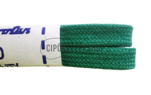 Movi zöld lapos pamut cipőfűző – 120 cm hosszú, sportcipőkhöz