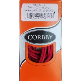 Corbby vékony, piros waxos cipőfűző – 75 cm és 90 cm hosszúságban