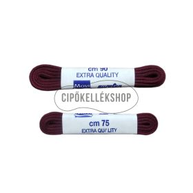 MOVI prémium vékony bordó cipőfűző – olasz minőség, 75–120 cm