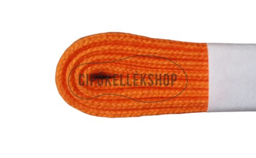MOVI prémium vékony gömbölyű narancssárga cipőfűző – 75 cm, olasz minőség