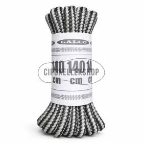 Vastag gömbölyű cipőfűző világosszürke-fekete 4 mm