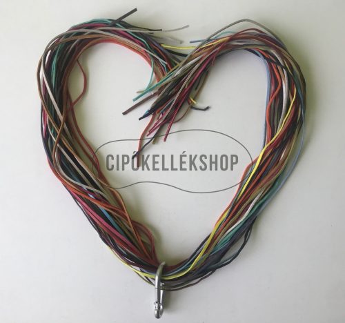 Vékony bőr cipőfűzők többféle színben, darabonként vásárolható