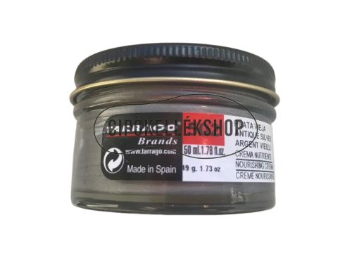 Tarrago antik ezüst színű cipőkrém 50 ml tégelyben