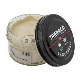 Tarrago tégelyes, viasz alapú cipőkrém, gyöngyházfényű elefántcsont árnyalat mvilágos bőr cipők és kiegészítők ápolására, színfrissítésére, 50 ml.