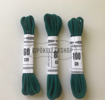 Zöld-vékony-gömbölyű-pamut-cipőfűző