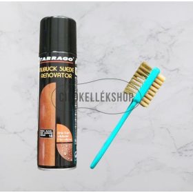 Velúr cipőápoló csomag: Tarrago renovator spray és velúrkefe színfrissítéshez és tisztításhoz