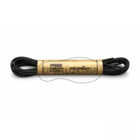 Movi viaszos vékony kerek fekete cipőfűző 2 mm