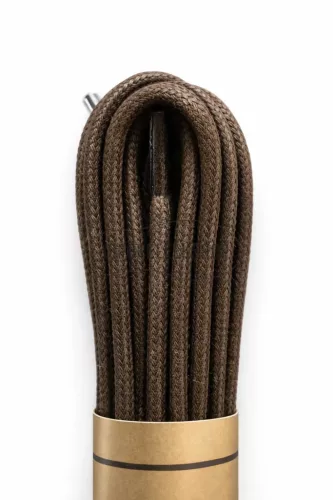 Movi viaszos, vastag kerek cipőfűző 120 cm – sötétbarna, 3,5 mm