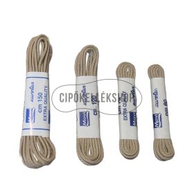 Movi vékony bézs gömbölyü cipőfűző különböző hosszokban – prémium minőség  