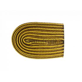 Movi trekking cipőfűző sárga-barna (T31) – 6 mm-es, kör profilú pamut fűző bakancshoz és túracipőhöz