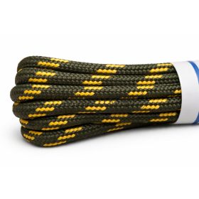   Movi prémium trekking cipőfűző – zöld-sárga, 6 mm (T5)