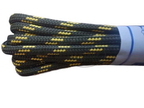 Movi prémium trekking cipőfűző – zöld-sárga, 6 mm (T5)